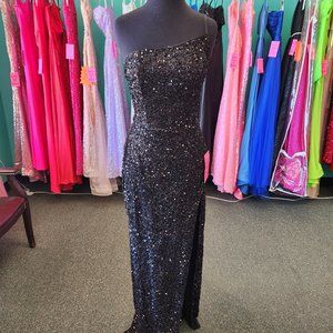 Prom Dress Reed 6187 Black Size 6 Party Formal/Evening Gown